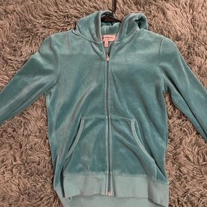 Juicy Couture Velour Bedazzled Zip Up